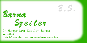 barna szeiler business card